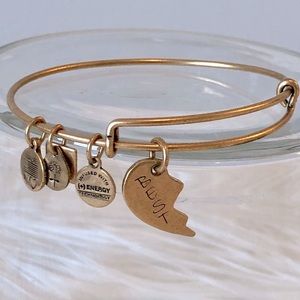 Alex and Ani “Best” brass bracelet